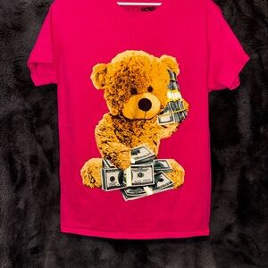Fashion Nova Pink Teddy Bear Tee